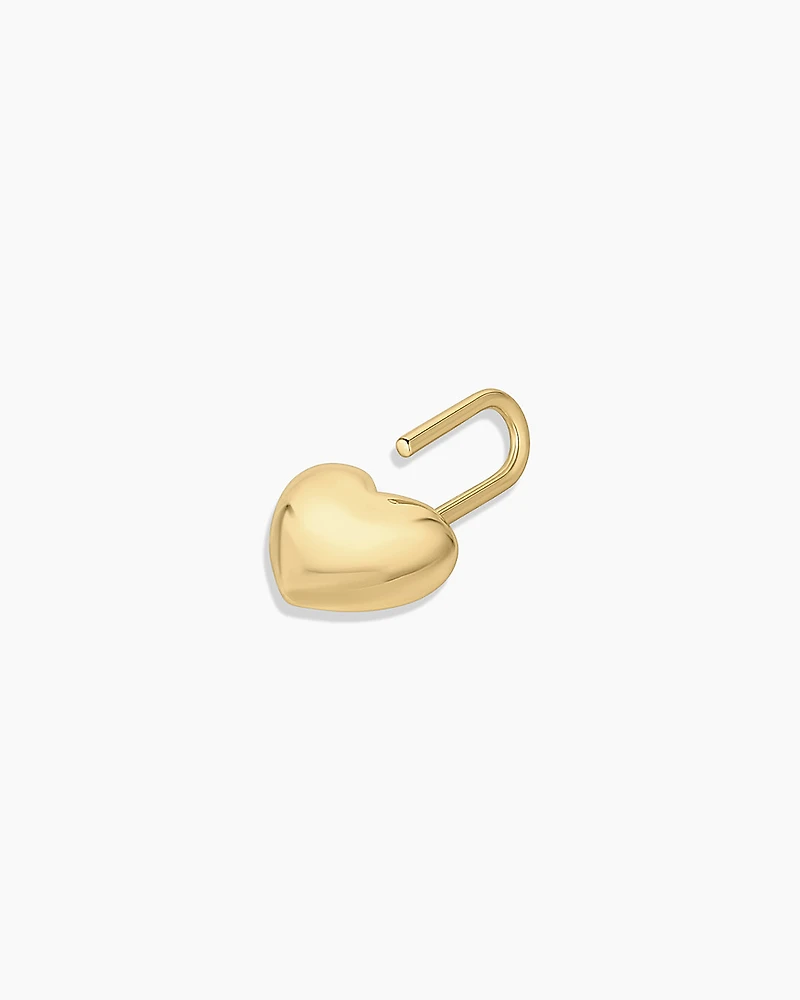 Heart Padlock Charm
