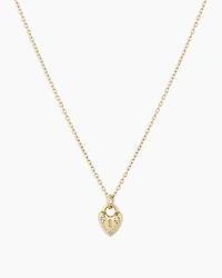 Diamond Bond Lock Necklace