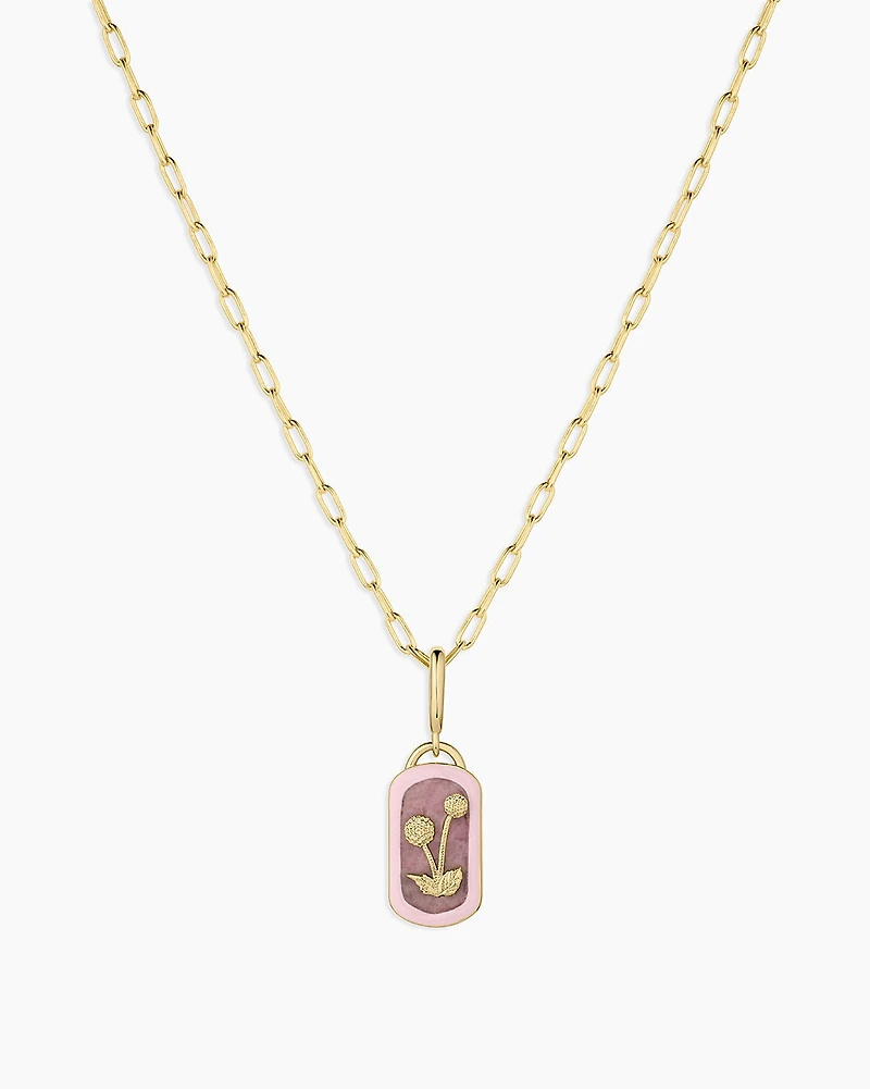 Power Gemstone Parker Charm Necklace Compassion