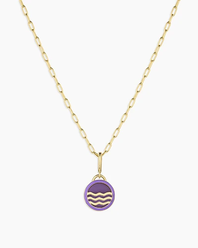 Power Gemstone Parker Charm Necklace Tranquility