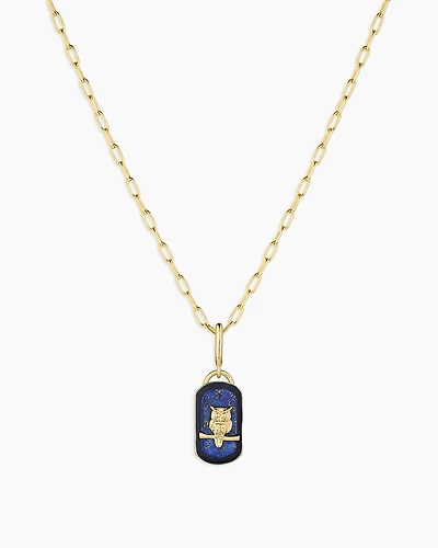 Power Gemstone Parker Charm Necklace Wisdom