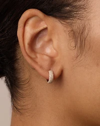 Diamond Paseo Statement Single Huggie