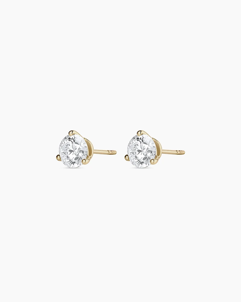 Lab Grown Diamond Solitaire Studs