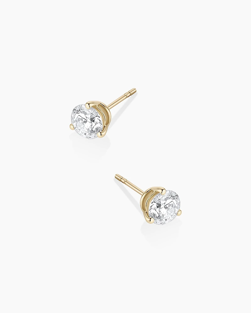 Lab Grown Diamond Solitaire Studs