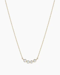 Lab Grown Diamond Halo Cluster Necklace