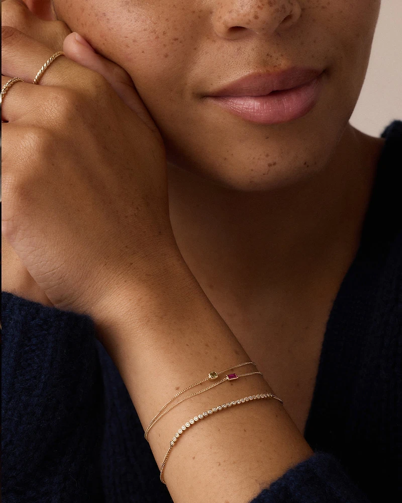 14k Gold Wilder Birthstone Bracelet