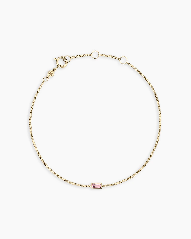 14k Gold Wilder Birthstone Bracelet