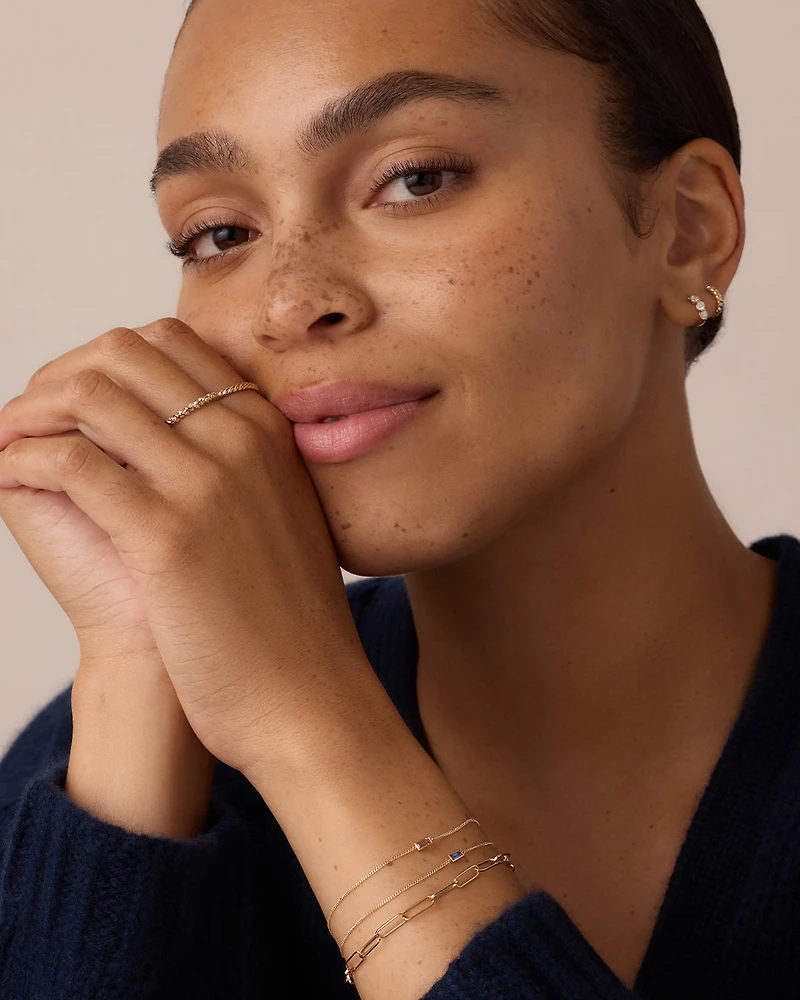 14k Gold Wilder Birthstone Bracelet