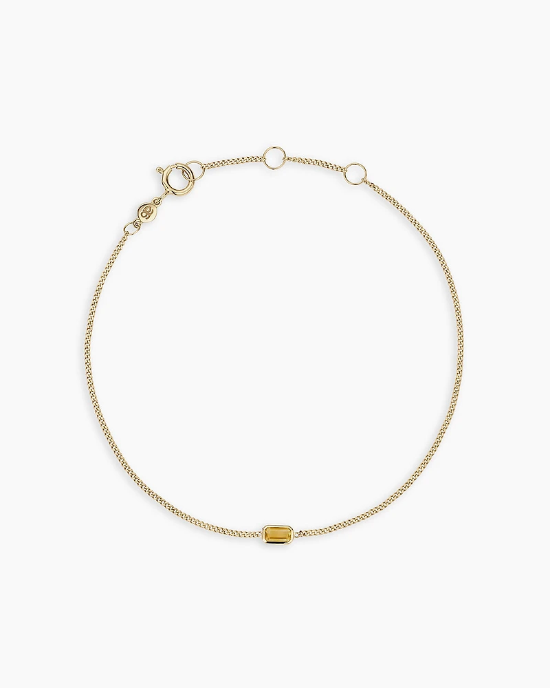 14k Gold Wilder Birthstone Bracelet