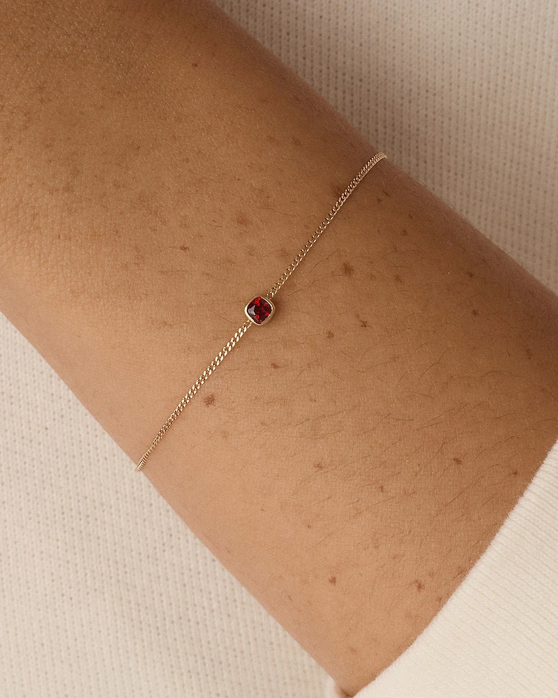 14k Gold Wilder Birthstone Bracelet