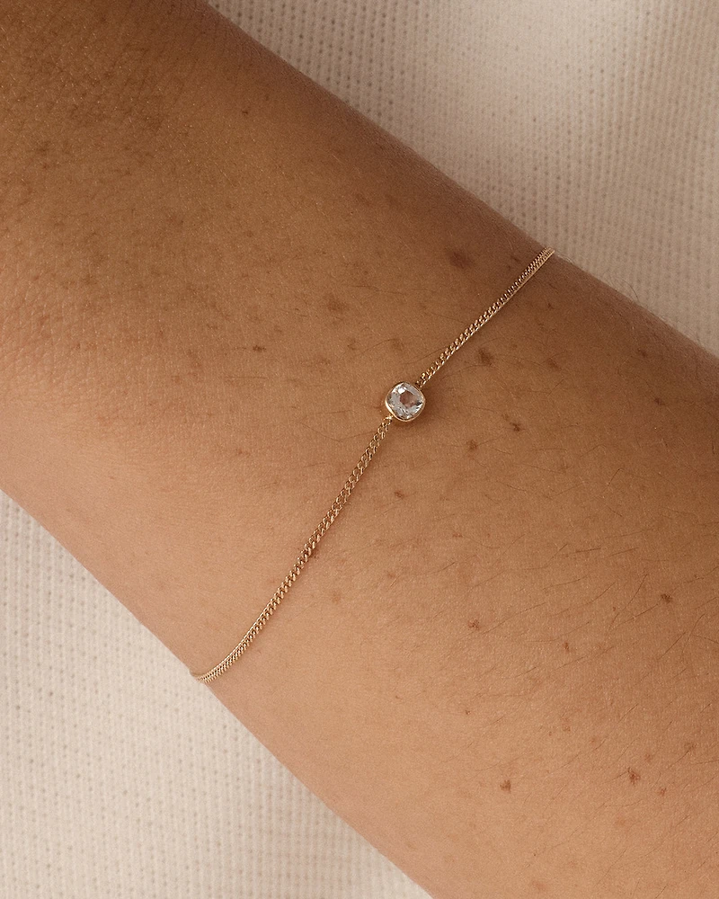 14k Gold Wilder Birthstone Bracelet