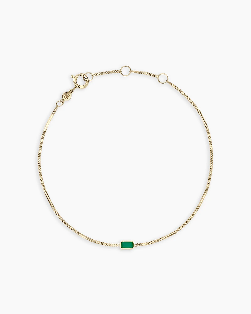 14k Gold Wilder Birthstone Bracelet
