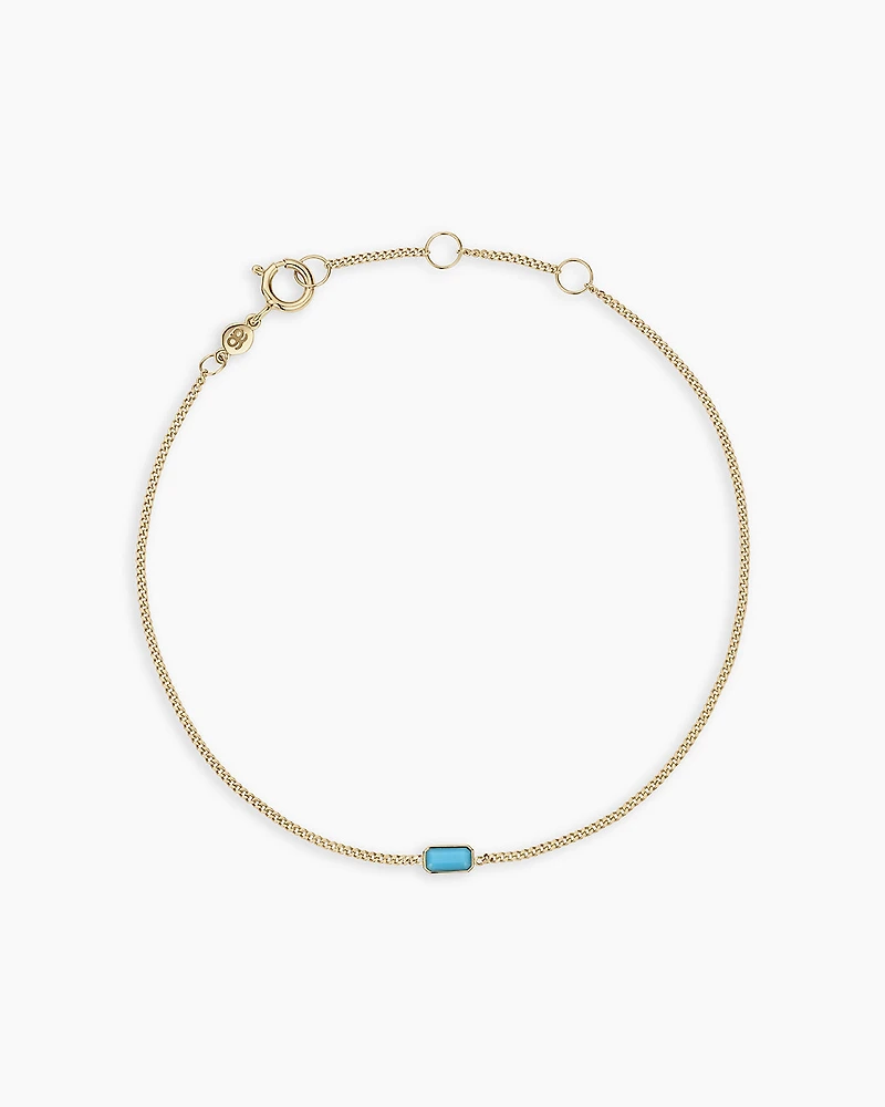 14k Gold Wilder Birthstone Bracelet