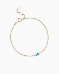 14k Gold Wilder Birthstone Bracelet