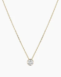 Lab Grown Diamond Halo Necklace
