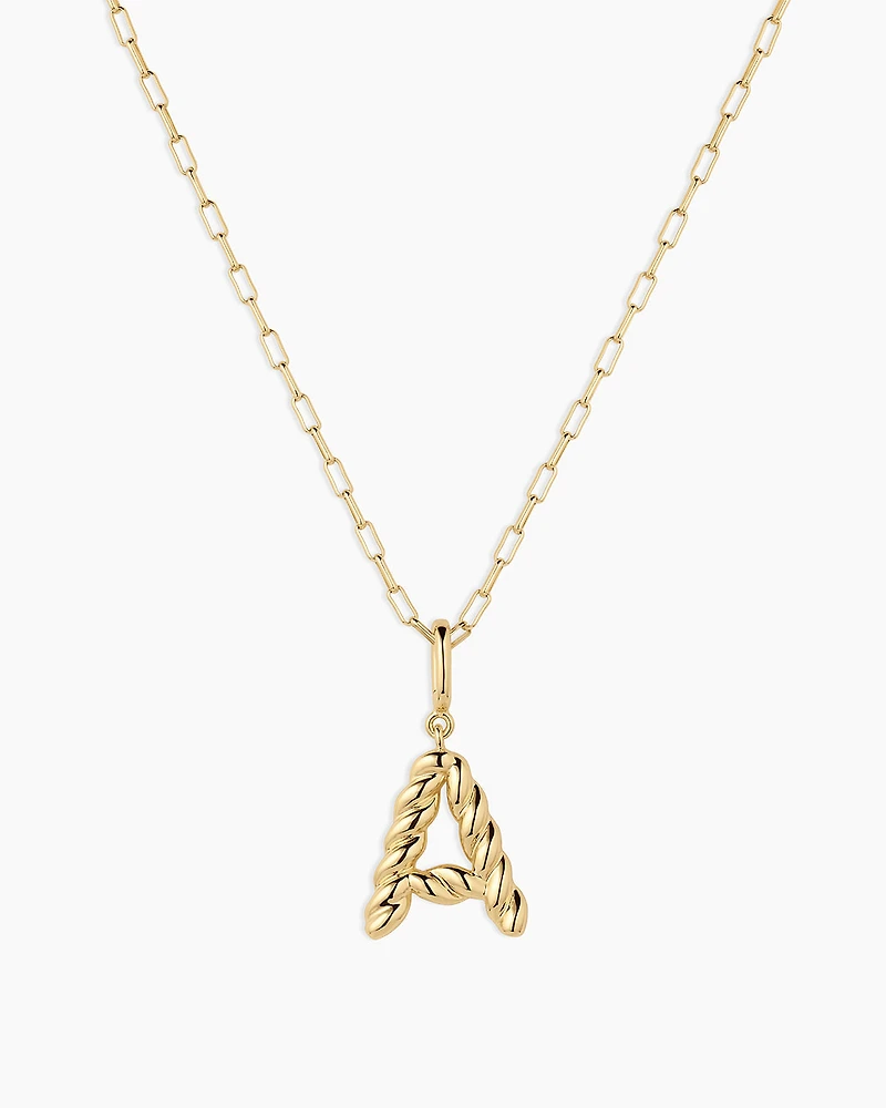 Crew Alphabet Statement Charm Necklace