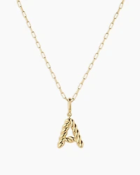 Crew Alphabet Statement Charm Necklace