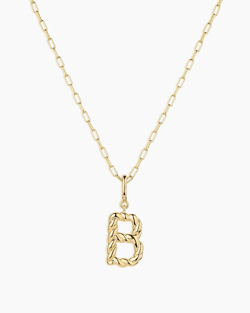 Crew Alphabet Statement Charm Necklace