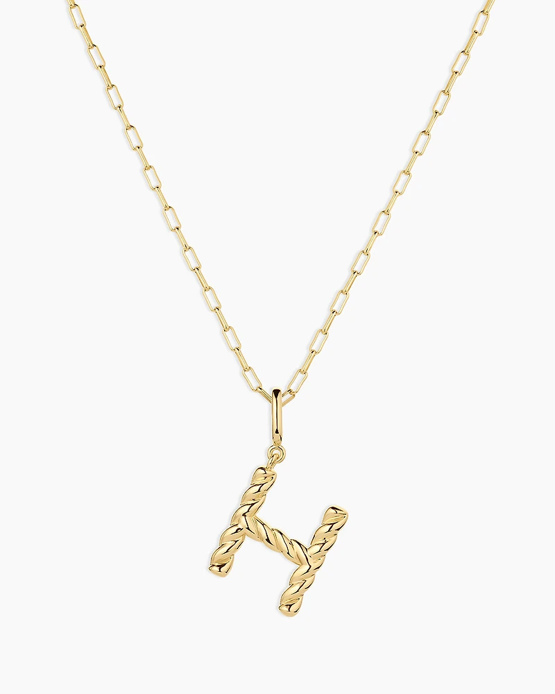 Crew Alphabet Statement Charm Necklace
