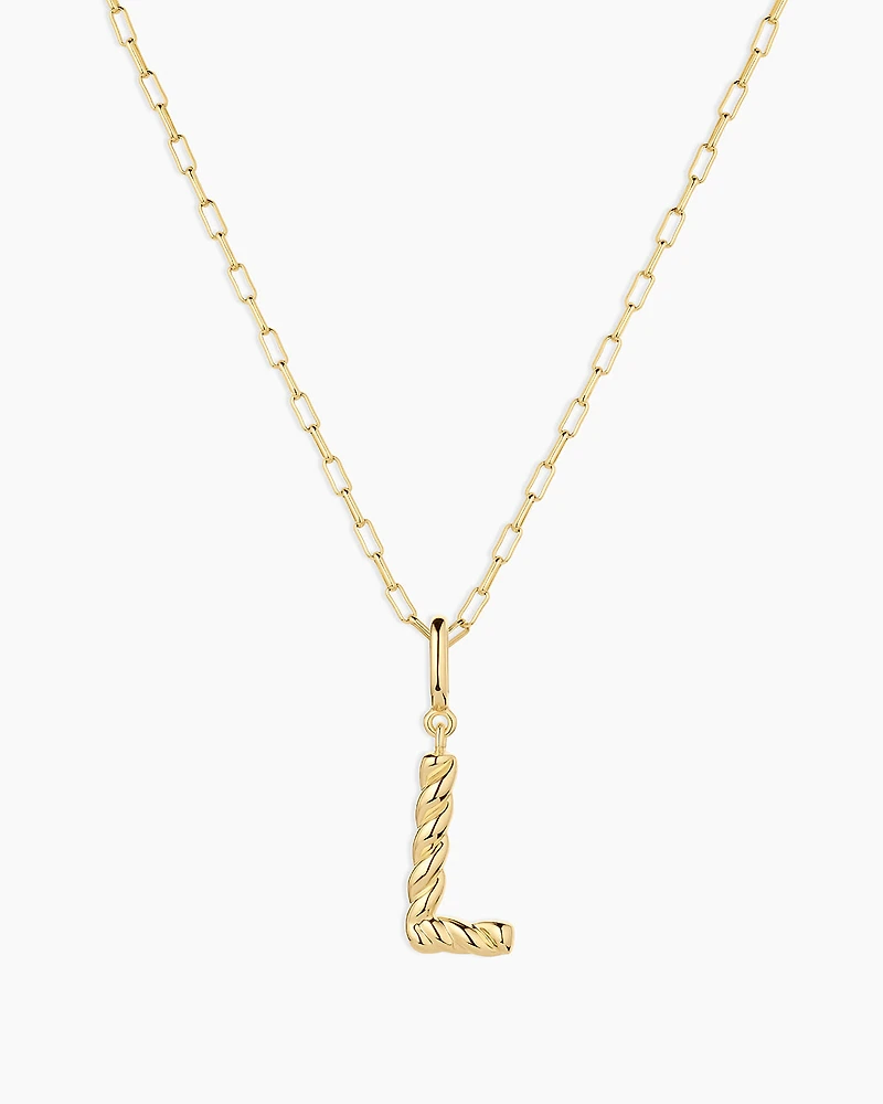 Crew Alphabet Statement Charm Necklace