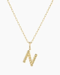 Crew Alphabet Statement Charm Necklace