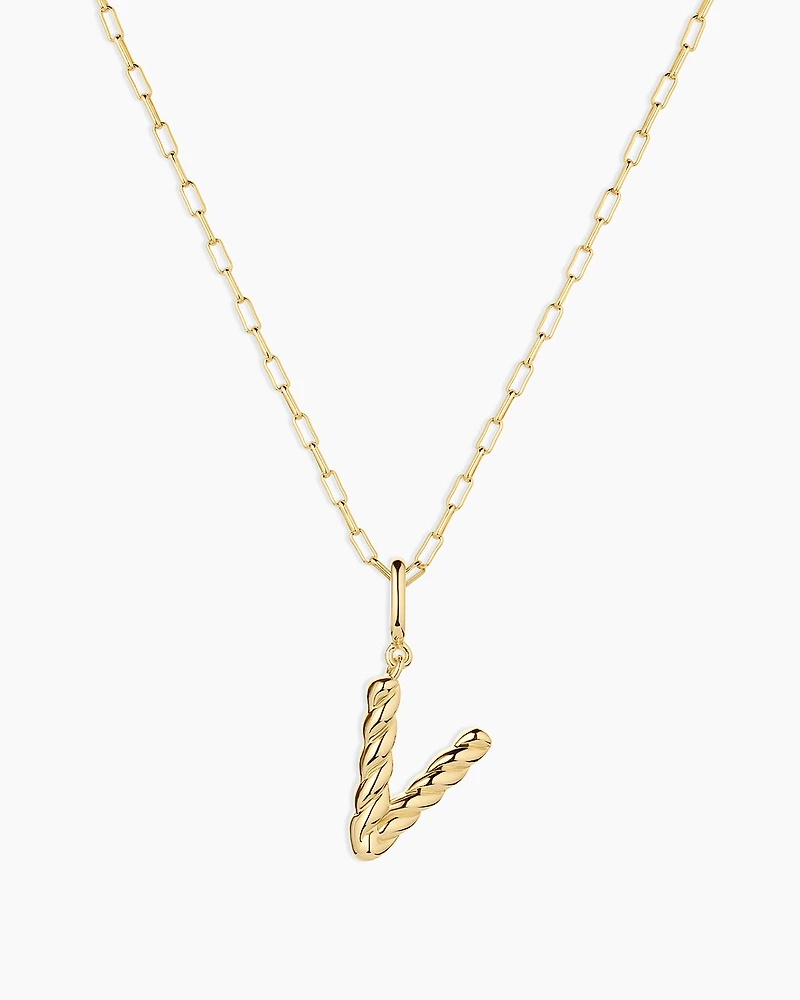 Crew Alphabet Statement Charm Necklace
