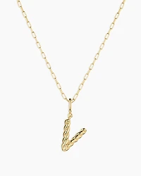 Crew Alphabet Statement Charm Necklace