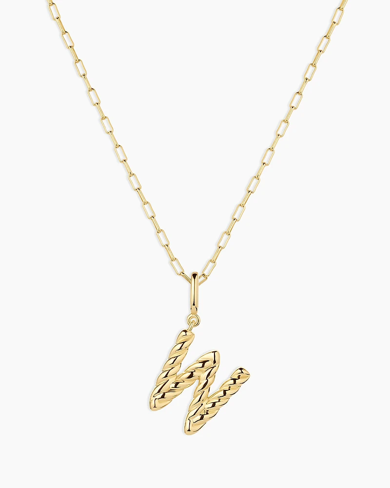 Crew Alphabet Statement Charm Necklace