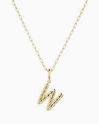 Crew Alphabet Statement Charm Necklace