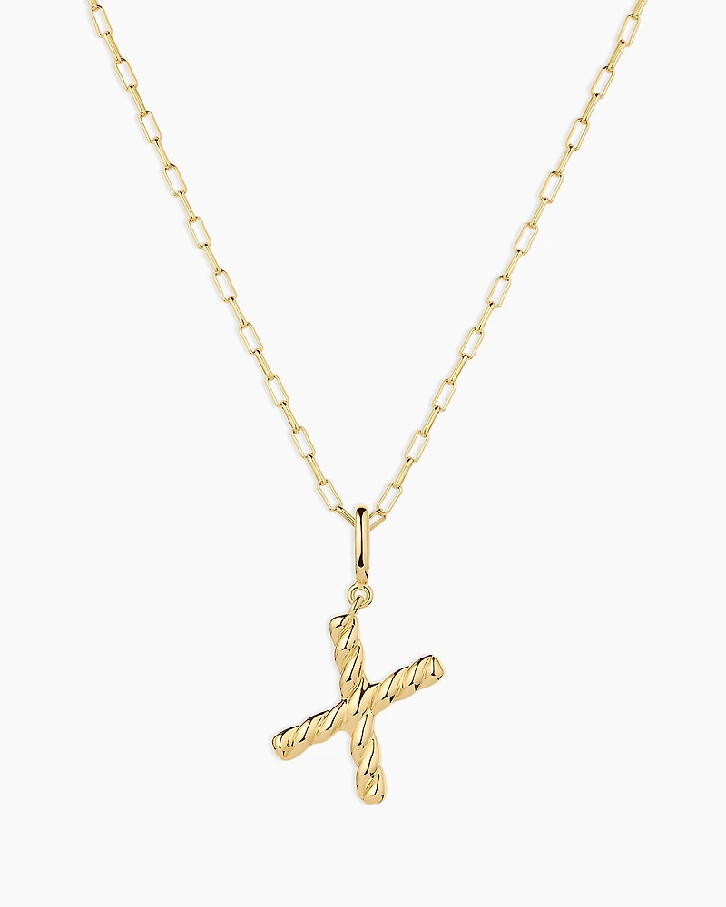 Crew Alphabet Statement Charm Necklace