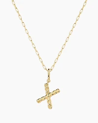 Crew Alphabet Statement Charm Necklace
