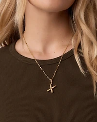 Crew Alphabet Statement Charm Necklace