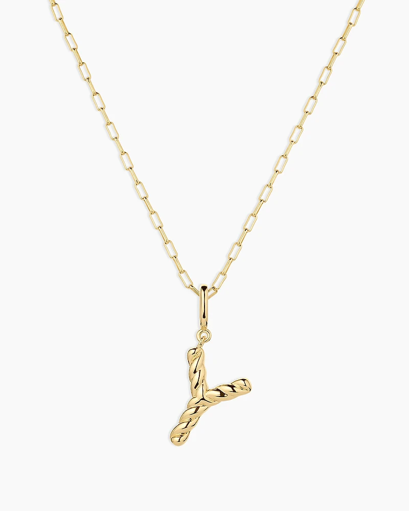 Crew Alphabet Statement Charm Necklace