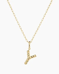 Crew Alphabet Statement Charm Necklace