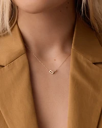 Diamond Bond Interlocking Link Necklace