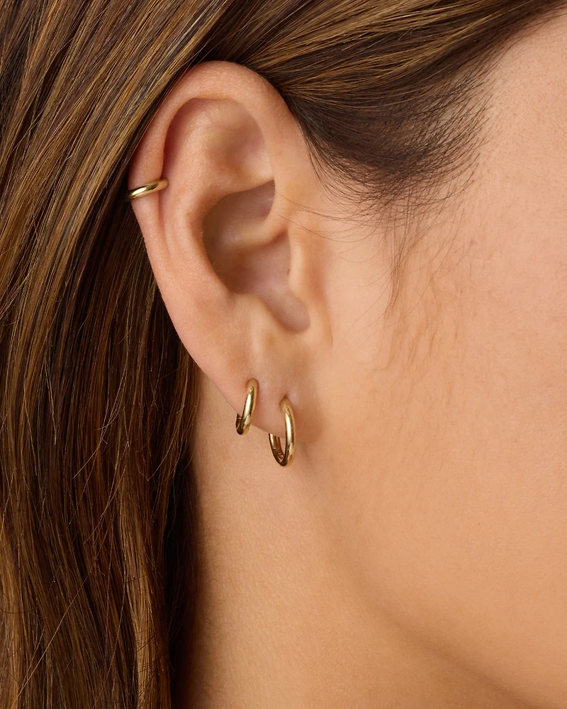 14k Gold Everyday Huggies