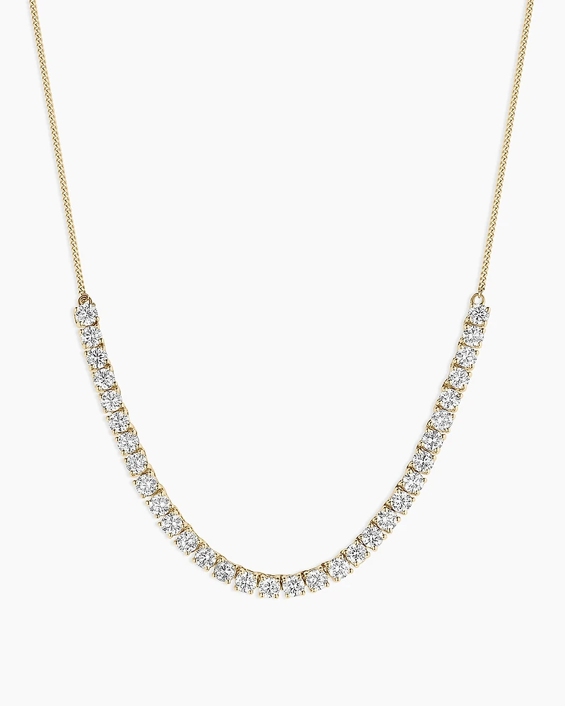 Lab Grown Diamond Tennis Row Necklace