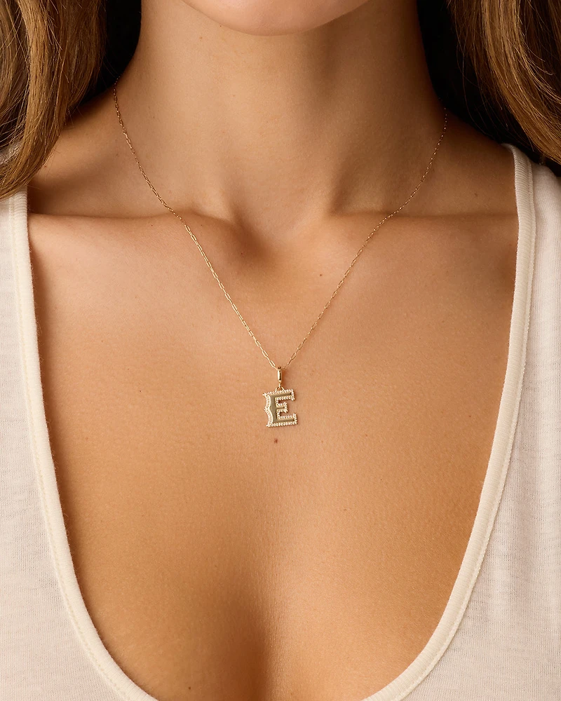 Diamond Era Alphabet Charm