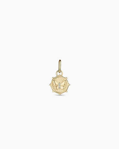 Diamond Butterfly Charm