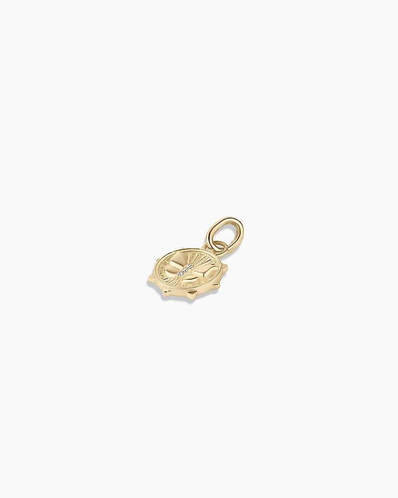 Diamond Butterfly Charm