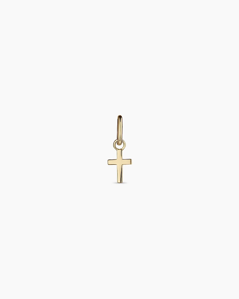 14k Gold Cross Charm