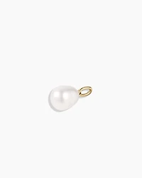 14k Gold Pearl Charm