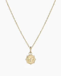 Diamond Butterfly Charm Necklace