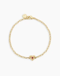 Birthstone Heart Bracelet