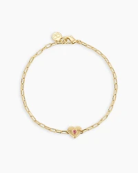 Birthstone Heart Bracelet