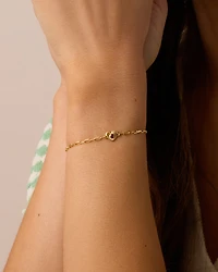 Birthstone Heart Bracelet