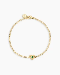 Birthstone Heart Bracelet