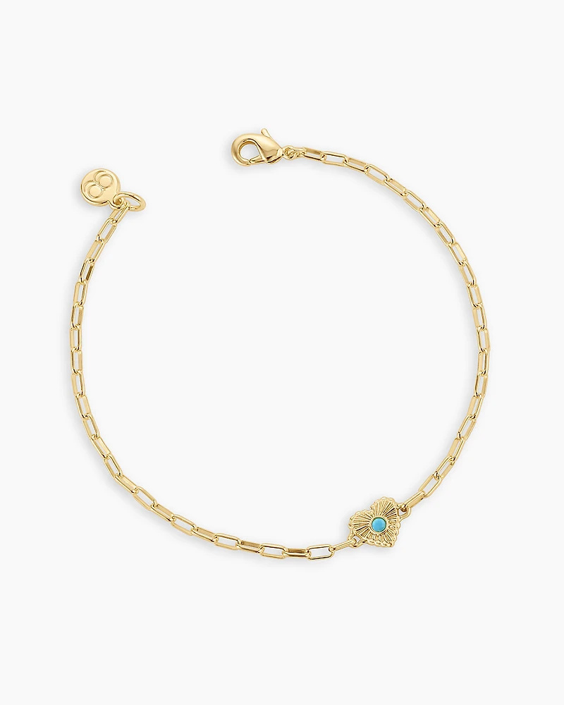 Birthstone Heart Bracelet