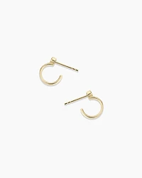 Lab Grown Diamond Circle Stud Huggies