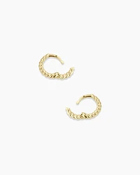 14k Gold Crew Huggies 8mm